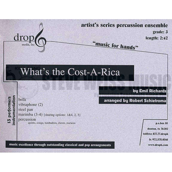 Richards-What's the Cost-a-Rica arr. Schietroma (SP)-B/2V/3-4
