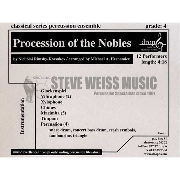 Rimsky-Korsakov-Procession of the Nobles arr. Hernandez (SP)-B/2V/C/X/5M/3T/P
