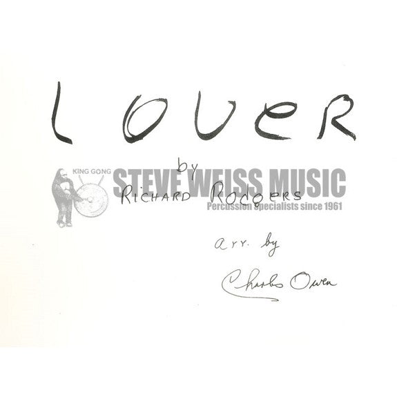 Rodgers/Hart-Lover arr. Owen (SP)-V/2X/2M/4T/DS/CB