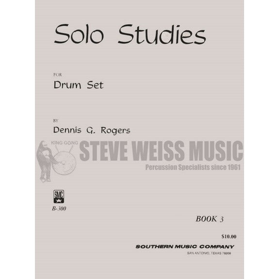 Rogers-Solo Studies for Drum Set Book 3