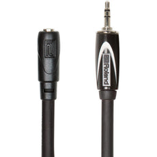 Roland Black Series Headphone Extension Cable -  1/8" TRS Male to Female - 25ft