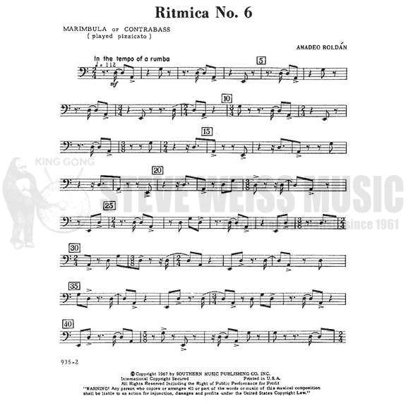Roldan-Ritmica #6 (P)-P/3T/M (Parts Only New)