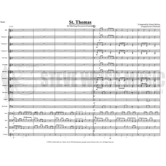 Rollins-St. Thomas arr. McDonald (SP)-B/3V/X/3M/4T /opt. steel dr./BG