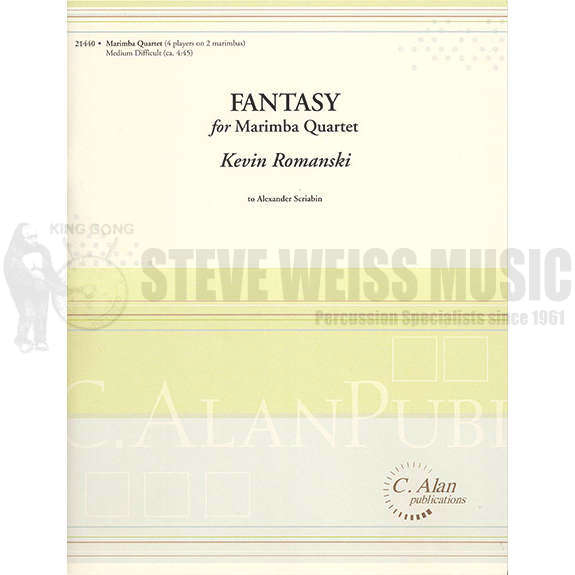 Romanski-Fantasy for Marimba Quartet (SP)-2M (4 hands)