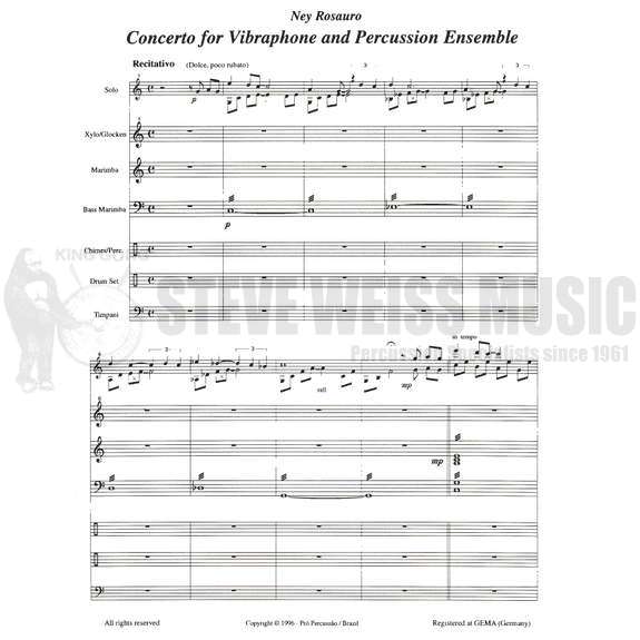 Rosauro-Concerto for Vibraphone  and Percussion Ensemble (SP)