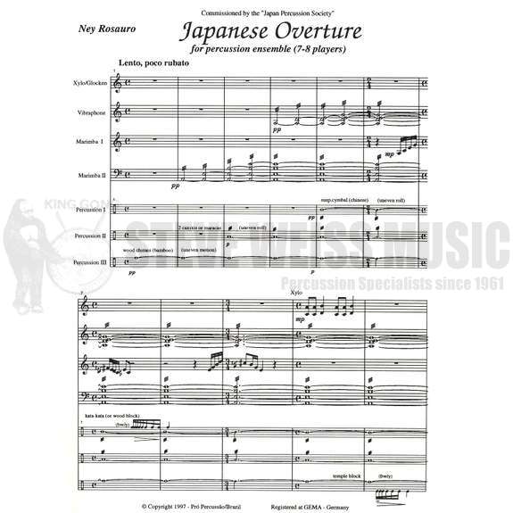Rosauro-Japanese Overture (SP)-B/V/X/2M/P