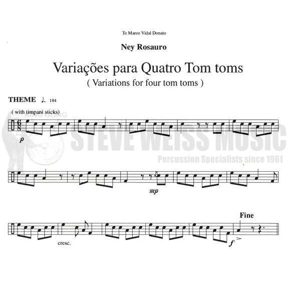 Rosauro-Variations for Four Tom-Toms-P