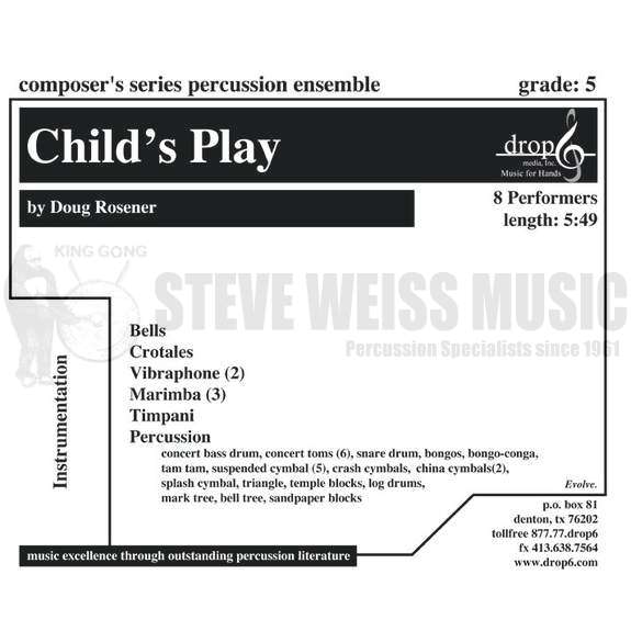 Rosener-Child's Play (SP)-B/2V/Cro./3M/P