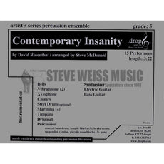 Rosenthal-Contemporary Insanity arr. McDonald (SP)-B/2V/C /opt. Steel dr./X/4M/DS/P/Synth./GT/BG