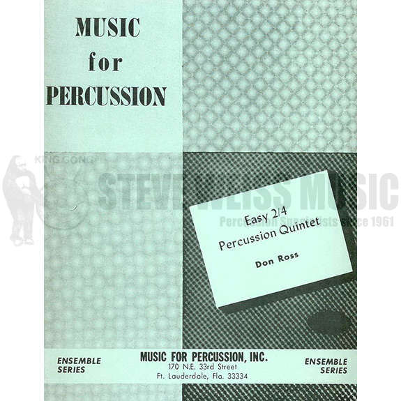 Ross-Easy 2/4 Percussion Quintet (2S)-P/2T