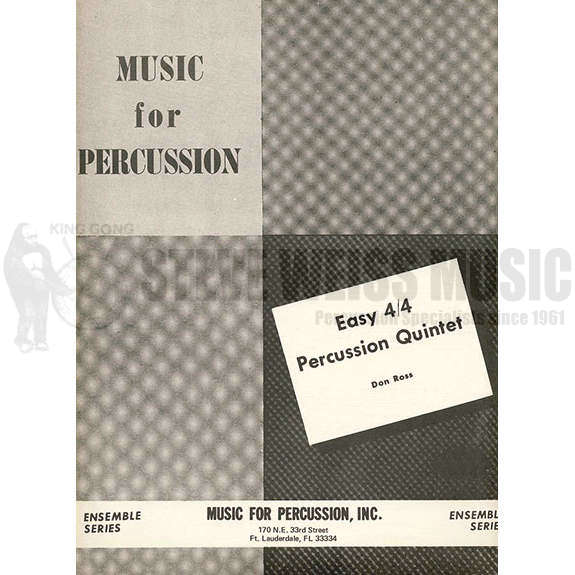 Ross-Easy 4/4 Percussion Quintet(2S)-P/2T