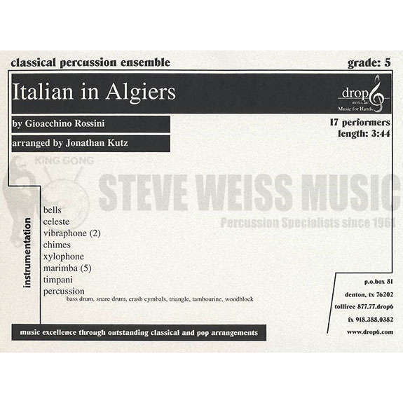 Rossini-Italian in Algiers arr. Kutz (SP)-B/2V/C/CEL/X/5M/4T/P