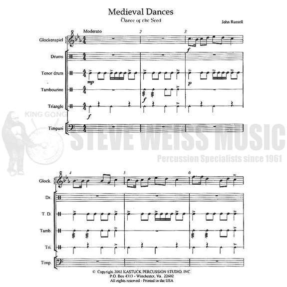 Russell, J.-Medieval Dances (SP)-B/2T/P