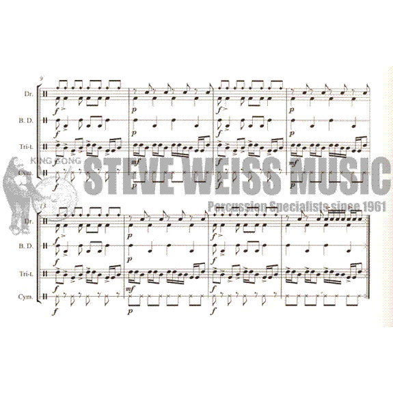 Russell-Ten Percussion Cadences (7S)-P/Opt. mallets