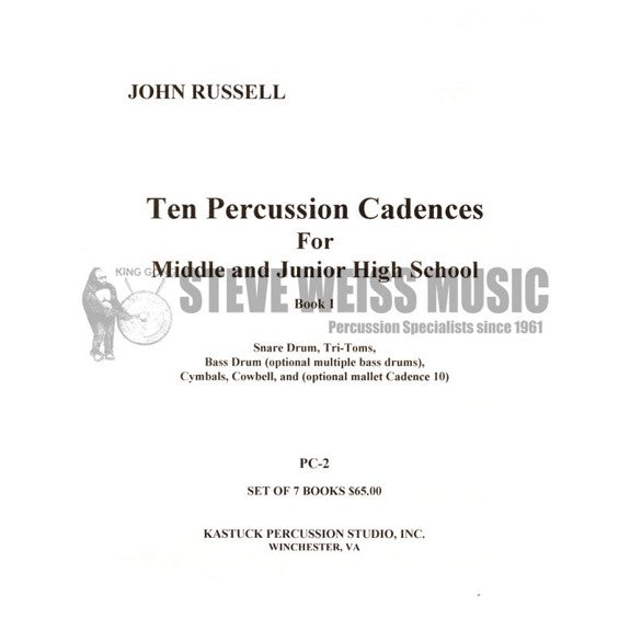 Russell-Ten Percussion Cadences (7S)-P/Opt. mallets