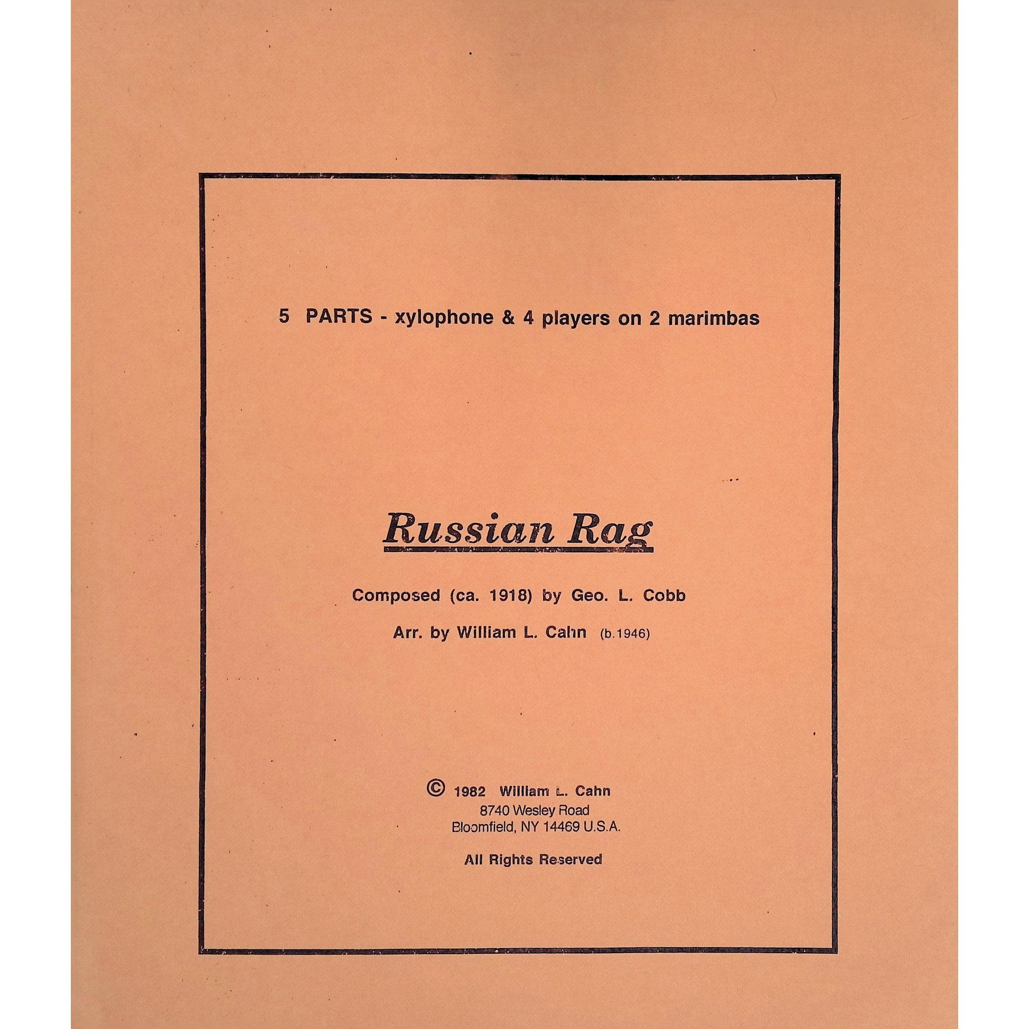 Russian Rag by Geogre Cobb arranged by William Chan