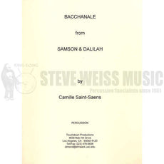 Saint-Saens-Samson & Delilah Bacchanale (Perc./Timp. parts ed. b