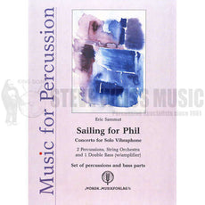 Sammut-Sailing for Phil (set of perc./bass parts)- Solo V/B/M/P/String Orch.