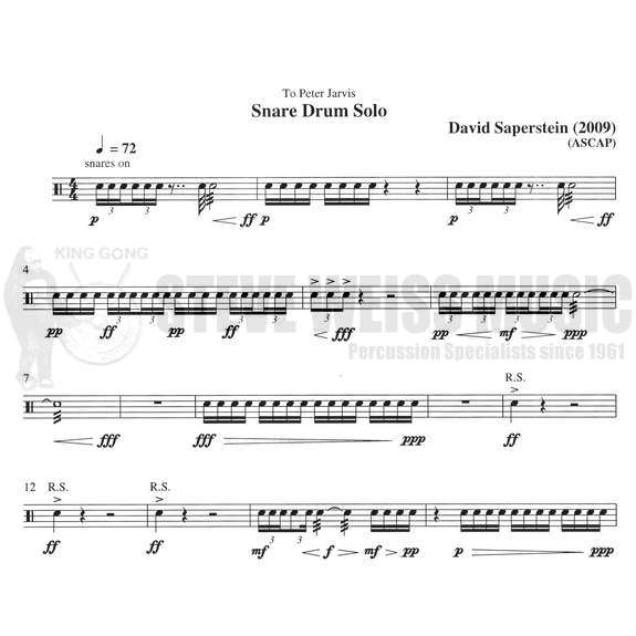 Saperstein-Snare Drum Solo-SD