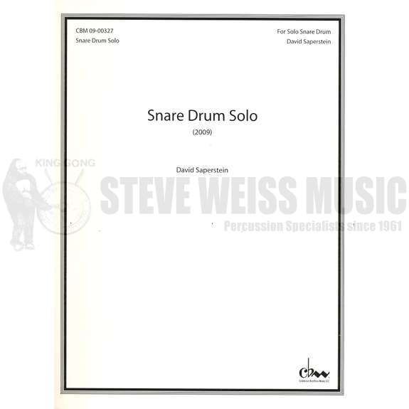Saperstein-Snare Drum Solo-SD