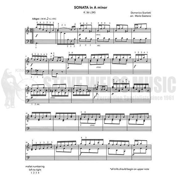 Scarlatti-Sonata in A Minor arr. Gaetano-M