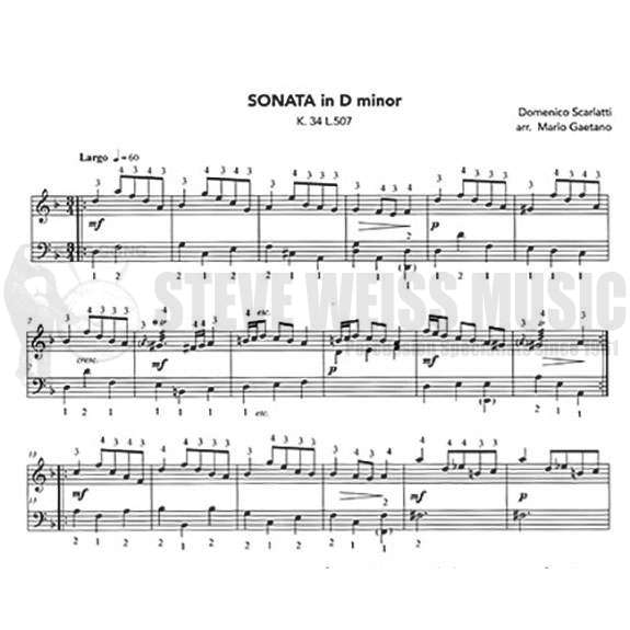 Scarlatti-Sonata in D Minor arr. Gaetano-M