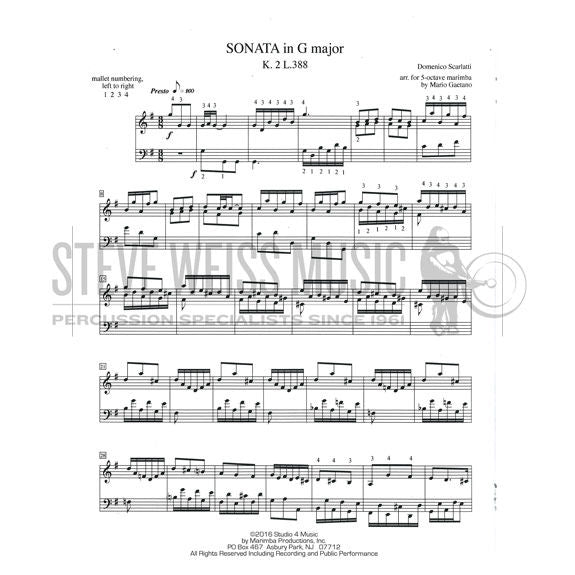 Scarlatti-Two Scarlatti Sonatas Arranged Gaetano-M