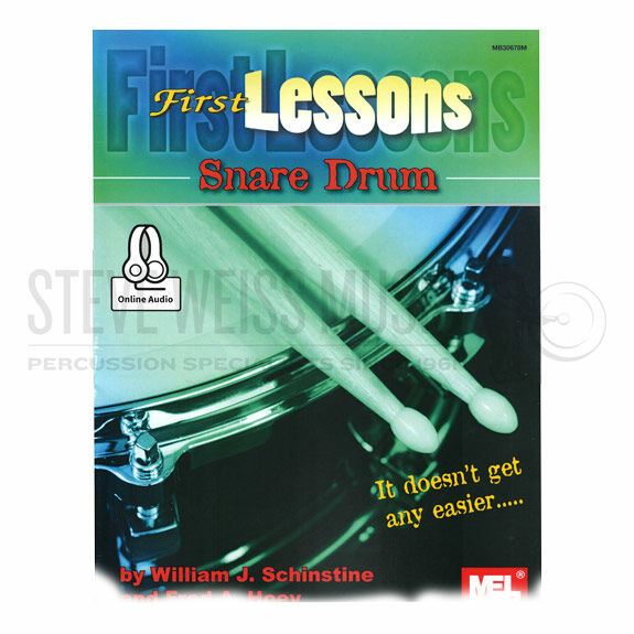 Schinstine/Hoey-First Lessons Snare Drum (Online Audio Access Included)