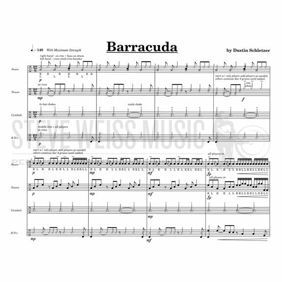 Schletzer-Barracuda (SP w/tutor tracks)-Drumline