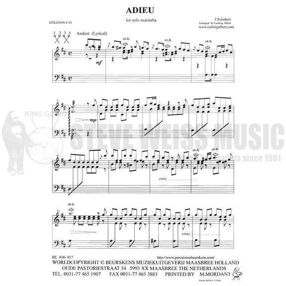 Schubert-Adieu arr. Albert-M