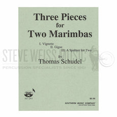 Schudel-Three Pieces for Two Marimbas (2S)-2M
