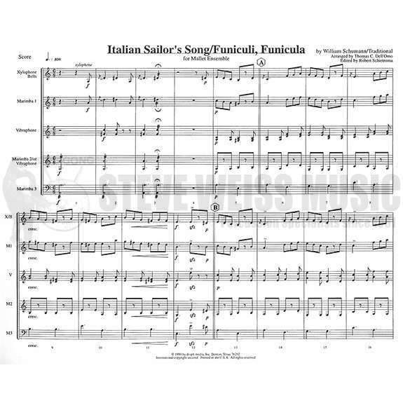 Schumann/Trad.-Italian Sailor's Song/Funiculi, Fanicula arr. Dell'Omo (SP)-