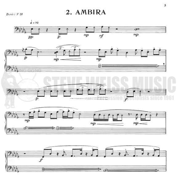 Sejourne-5 Pieces Pour Marimba Solo-M