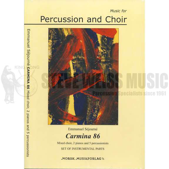 Sejourne-Carmina 86 (SET OF INSTRUMENTAL PARTS ONLY)-B/4T/P/2PN /Chorus