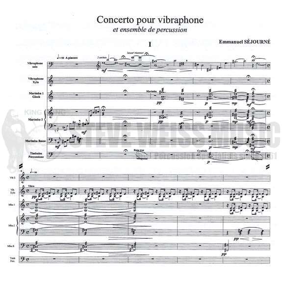 Sejourne-Concerto for Vibraphone and Percussion Ensemble (SP)