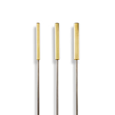 Set of 3 Grover Tubular Brass Triangle Beaters - Image 1