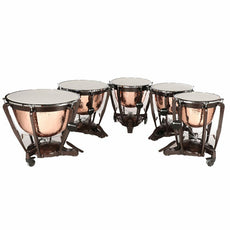 Set of 4 - 23/26/29/32 Bergerault Grand Professional Series Timpani Set - Hand Hammered Cambered Copper Bowl
