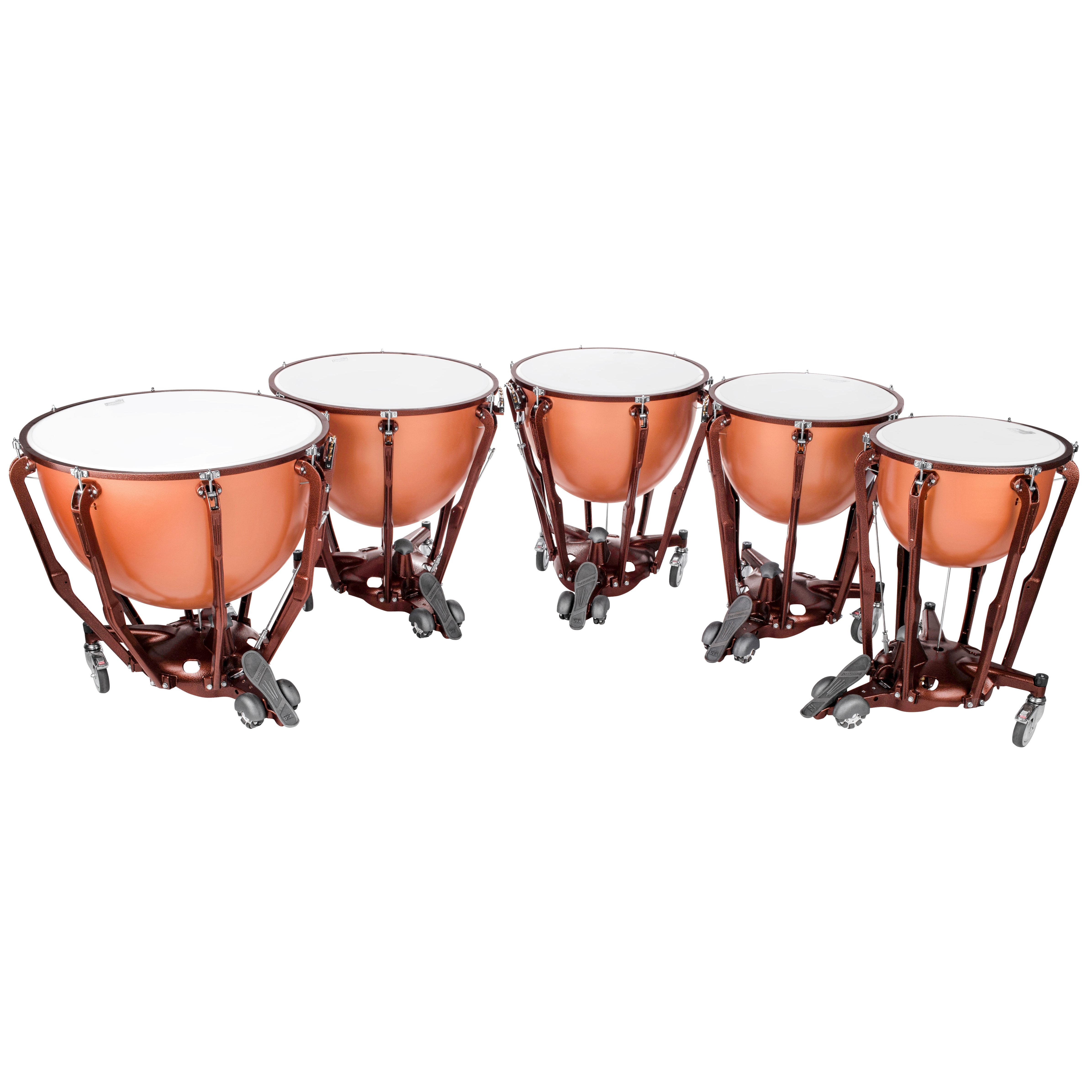 Set of 4 Ludwig Standard Series Fiberglass Timpani with Gauges - 23"/26"/29"/32" - Image 2