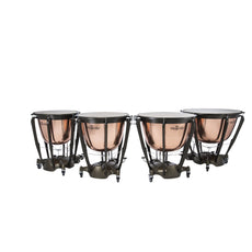 Set of 4 Majestic Symphonic Grand Series Hammered Cambered Copper Timpani - 23"/26"/29"/32" - Image 1