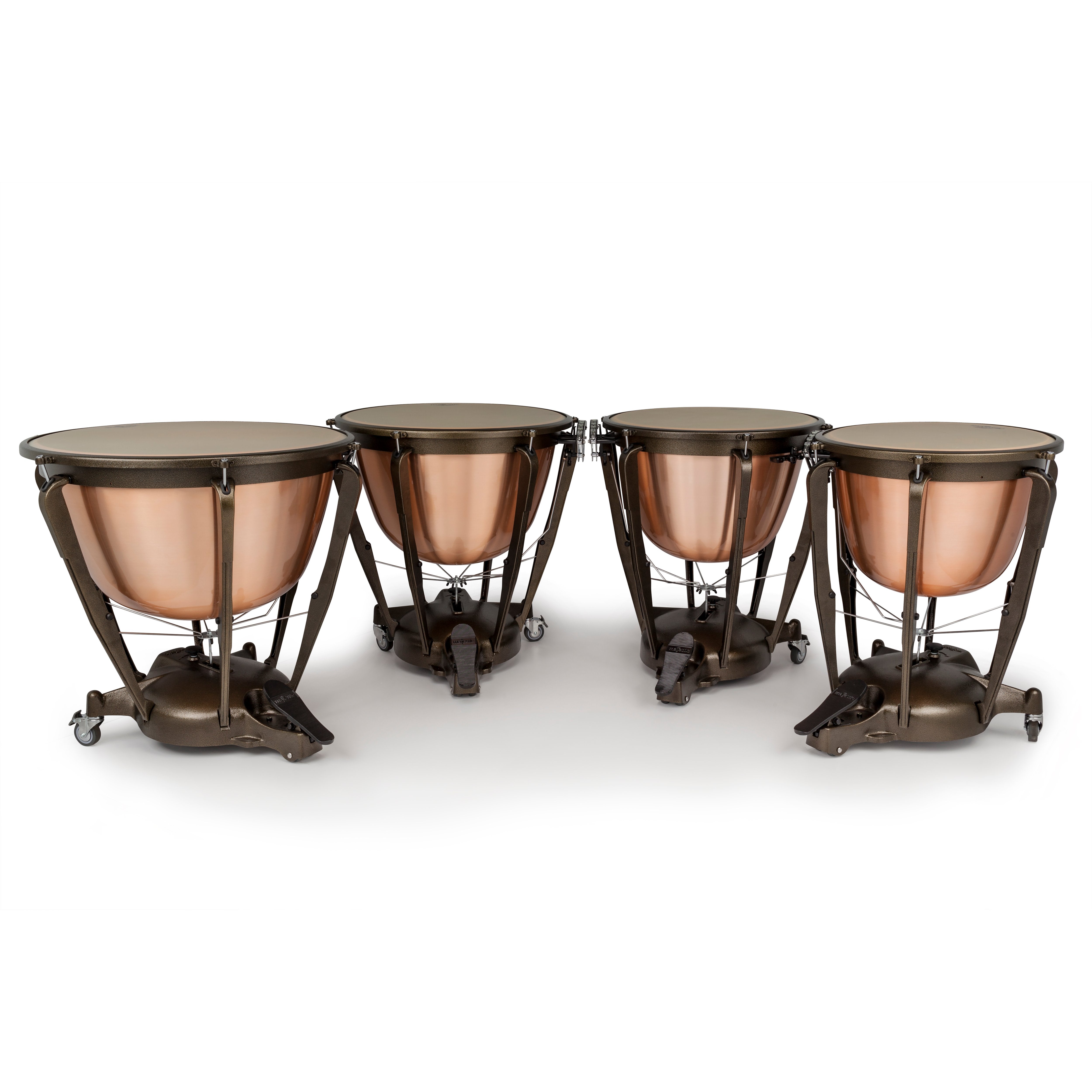 Set of 4 Majestic Symphonic Series Polished Copper Timpani - 23"/26"/29"/32" - Image 2