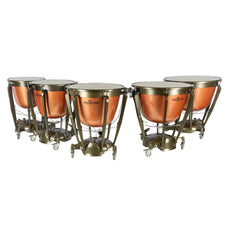Set of 5 Majestic Symphonic Series Deep Cambered Fiberglass Timpani - 20"/23"/26"/29"/32"