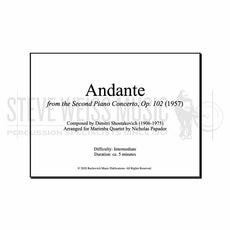 Shostakovich-Andante from Piano Concerto No. 2, Op. 102 arr. Papador (SP)-4M
