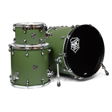 SJC Drums - Navigator 3-Piece Shell Pack Deep Olive NVK322CHDOS