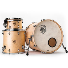SJC Tour Series 3-Piece Shell Pack - 22" Bass Drum Natural Finish T22K322NACH