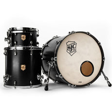 SJC Tour Series 3-Piece Shell Pack Matte Black  22" Bass Drum T22K322MBCH
