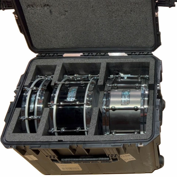 SKB Multi Snare Drum Case with Customizable Cubed Foam