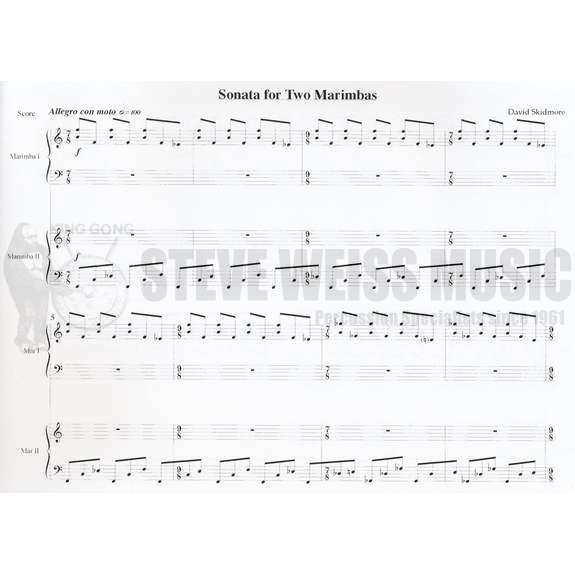 Skidmore-Sonata for Two Marimbas (SP)-2M