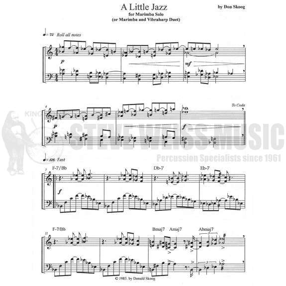 Skoog-Little Jazz for Marimba-M