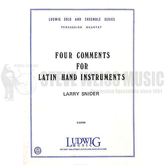 Snider-Four Comments for Latin Hand Instruments-P