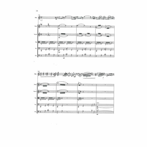 Soderberg-Concertino for Marimba STRING ORCHESTRA VERSION (Score only)-M/strings